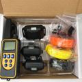 Pet  Training Collar Remote Electric Shock Vibration Rechargeable Rainproof Blue LCD For 3 s anti barking device 1 black. 