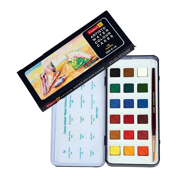 Camel%20Artists%20Water%20Colour%20Cakes%2018%20Colors%20-%20water%20color%20-%20Image%202