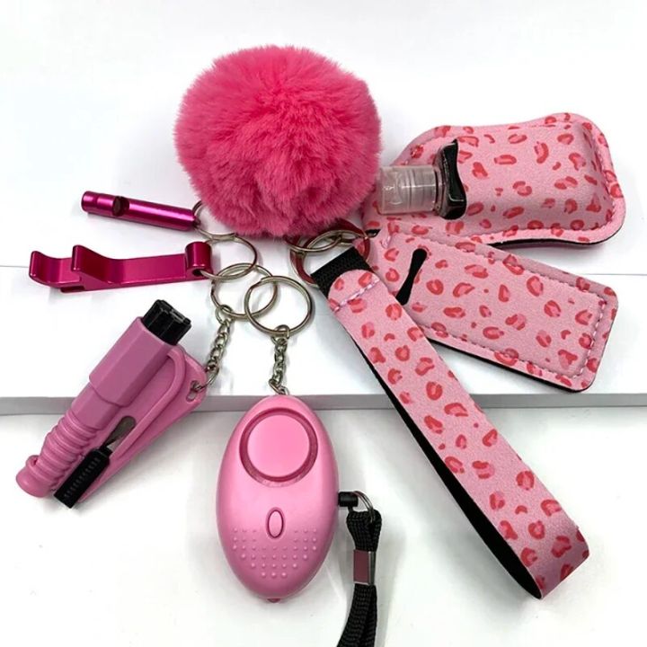 Safety Keychain Full Set, Self Defense Security Keychain Set With
