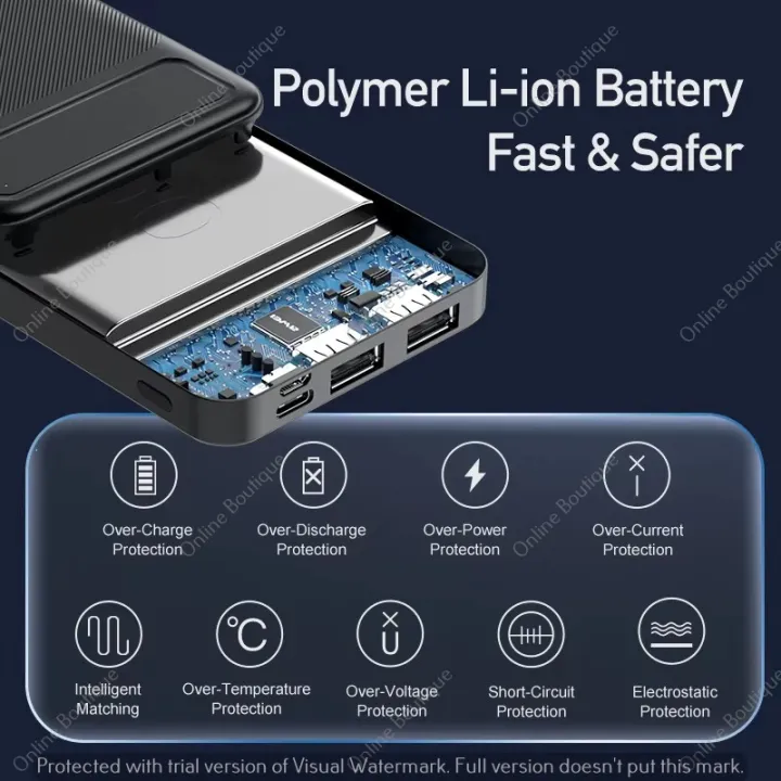 AWEI%20P5K%20Portable%20Power%20Bank%2010000mAh%20Power%20bank%20Dual%20USB%20A%20Type%20c%20Micro%20Dual%20input%20Fast%20Charge%20-%20Image%203