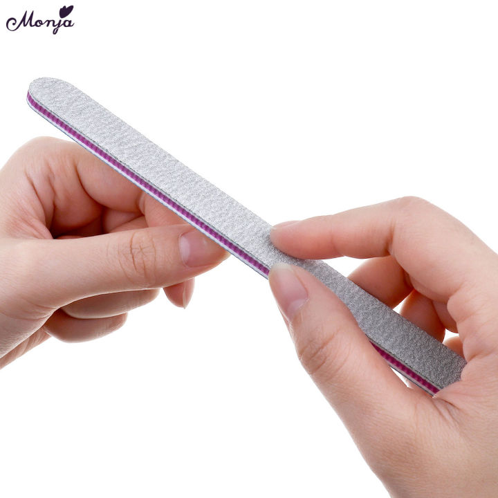 Monja 100/180 Grit Nail File Polishing Sanding Shaping Buffer Block Nail Art Removal Nail File Manicure Tool