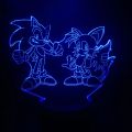【Hey my home】Game The Hedgehog Kids Night Light Decor Night Lamp Child Birthday Gift Table 3D Lamp Sonic Figure Nightlight. 