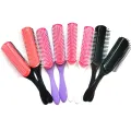 4 Color 9-Rows Denman Brush Women Detangling Styling Hairbrush Scalp Massager Salon Hairdressing Straight Curly Wet 4c Hair Comb. 