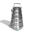 5-Tier Mandira Stainless Steel Lunch Box Food Carrier indian.