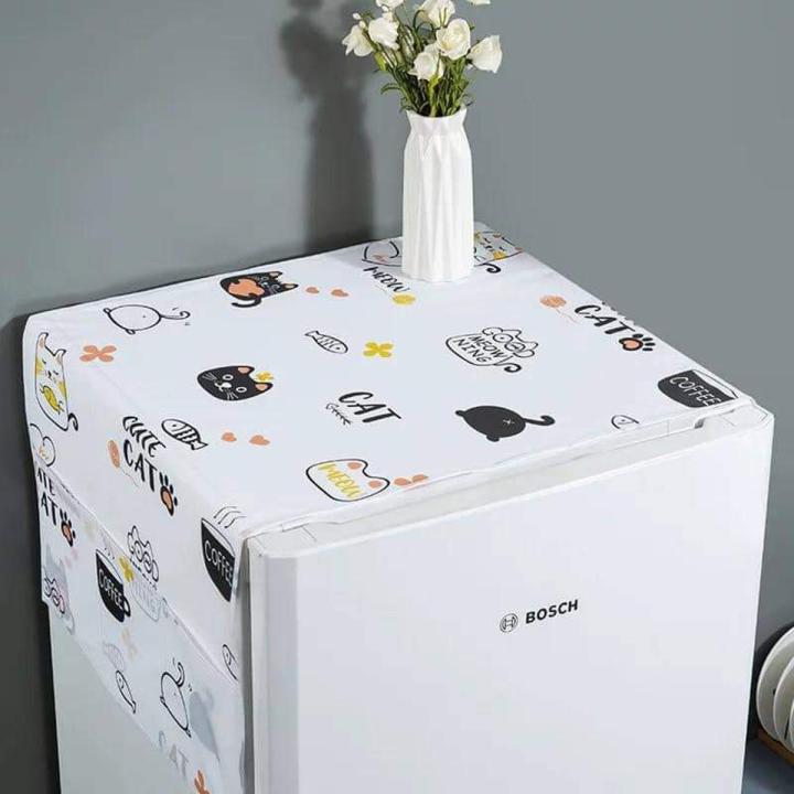Dustproof Fridge Cover - Multifunctional Waterproof Refrigerator Cover/ Fridge Dustproof Cover With Storage Bags