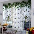100*80cm Strawberry/Butterfly Pattern Curtain Flower Tulle Finished Product Quality Window Screens Curtain Home Decoration. 