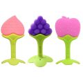 1pcs Multicolor Fruit Shaped Silicone Baby Teether Non-toxic Safety Soft Teether for Baby Teething Relief Toddlers Baby Teething Toy Gift. 