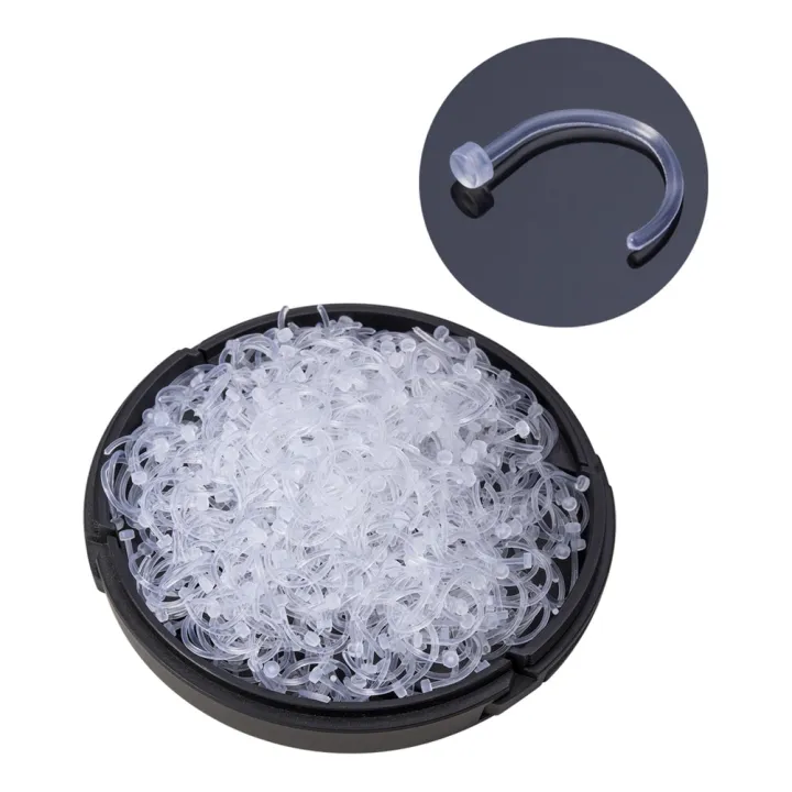 10-100PCS%2020G%20Clear%20Bioflex%20Nose%20Bone%20Ring%20Stud%20Retainer%20for%20Women%20Acrylic%20Nostril%20Piercing%20Pin%20Body%20Jewelry%202mm%20Flat%20Ball%20Top%20-%20Image%206