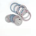 Car One-Click Engine Start Stop Switch Button Cover Crystal Rhinestone Cover Protector Ring Hand-set Sticker Decoration.