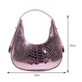 Women Handbags Fashion Wrist Pouch U-shaped Armpit Bag Female Simple Daily Casual Tote Bags Travel Top-handle Bags Shoulder Bags. 