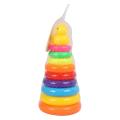 Rainbow Colour Pyramid Ring Puzzle Toy for early Learning Baby - Baby Toys - Baby Toys. 
