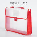 transparent File bag Organized PP snap button Briefcase Office document affairs bag for Office School Business professionals. 