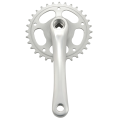 ICQURBT 2X Bike Crankset Bicycle Chainring Pedals 32T Crank 165mm Single Speed Bike Chainwheel.