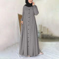 muslim women traditional burqa Turkish Abaya Solid Color Latest Design Borka. 