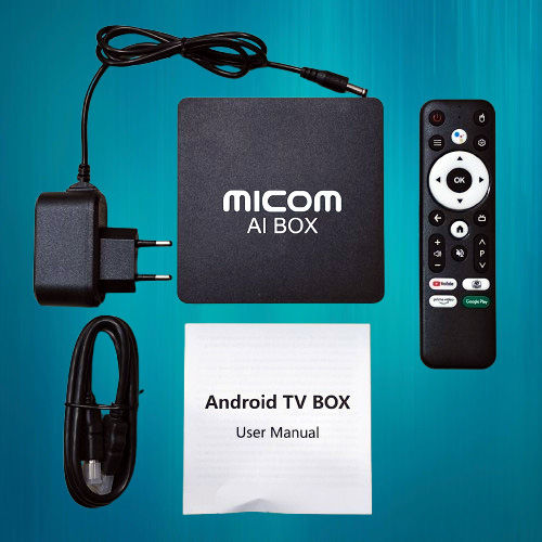 Micom Android Box MICOM AI Box Android TV 4K Ultra HD | Dual WiFi | 2GB RAM | 16GB ...