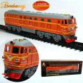 Music Track Trains Electric Toy Long Rail Cars Classic Children's Toys Train. 