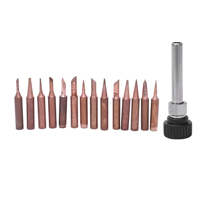 【Toy life hall】15PCS pure solder Iron tip tip for soldering rework ...