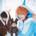 GenshinImpact Cosplay Xiao Kaeya Yae Miko Ganyu Scaramouche Wanderer Cosplay Pajama Set Blanket Winter Sleepwear Anime Costume KEEMEEUYZO. 