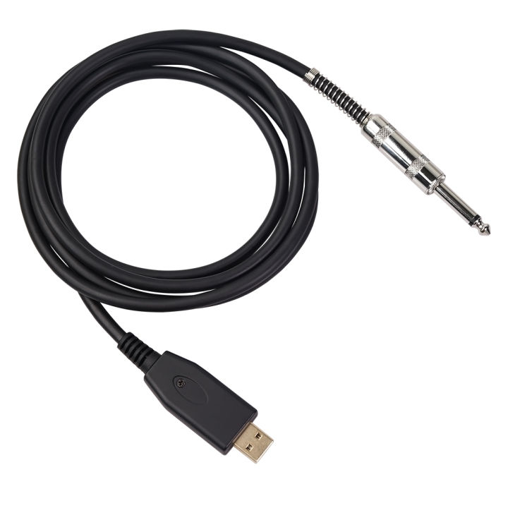 USB%20Guitar%20Cable%20,USB%20Guitar%20Interface%20Male%20to%206.35mm%20Gold-Plated%20Mono%20Plug,Nylon%20Braid%20Recording%20Cable%20-%20Image%204