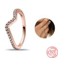 New Silver 925 Ring Stackable Infinite Heart Daisy Flower for Women Silver 925 Rings Brand Jewelry Gift. 