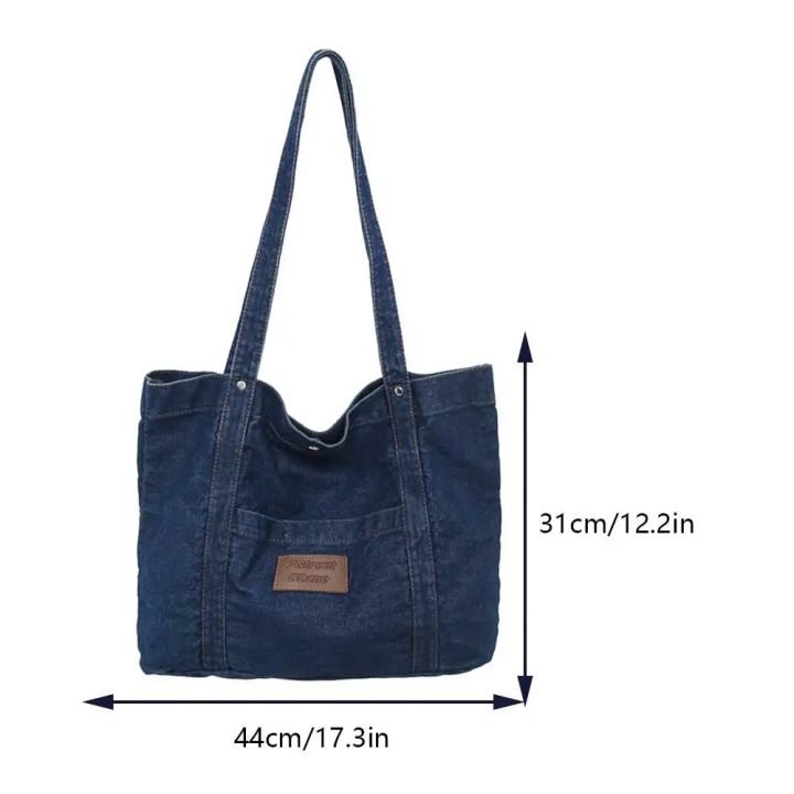 Retro%20Denim%20Tote%20Bag%20for%20Women%20Denim%20Shoulder%20Bag%20Large%20Capacity%20Shopping%20Bag%20Vintage%20Denim%20Handbags%20Travel%20Work%20School%20Book%20Bag%20-%20Image%206