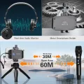 Comica Wireless Microphone With Tripod For iPhone Android Smartphone Dslr Camera Handheld Microphone For Interview, WS50H. 