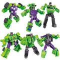 【selevn roind】Transformation 6 in 1 Model Defensor Devastator Toys Action Figure Robot Plastic Toys BEST Gift For Education Children.