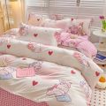 New Tulip Duvet Cover Girl's Quilt Cover Flower 3d Bedding Set Vivid With Pillowcase Luxury Home Textiles For Adults King Size. 