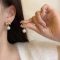 Bowknot Pearl Clip Earrings No Hole Ear Clips Metal Bow Clip on Earring Without Piercing Minimalist Earring CEaG19. 