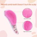 Cartoon Magic Comb Anti-static Massage Unicorn Hair Brushes Tangle Detangle Shower Massage Hairbrush Comb Salon Accessories Pink.