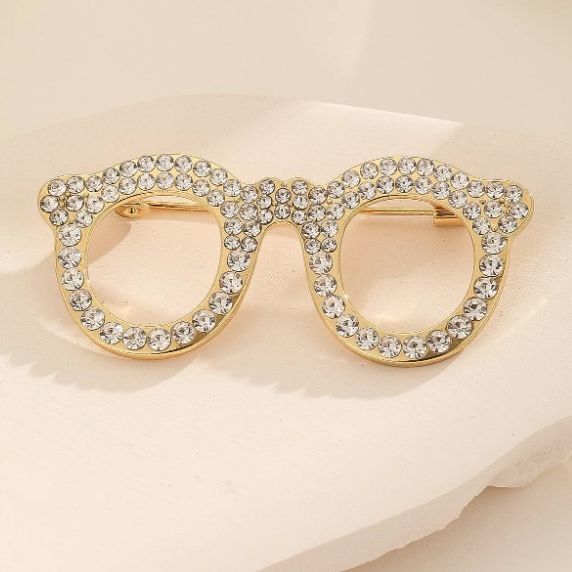 Sunglasses crystal Rhinestone brooch Hijab safety pin for girls