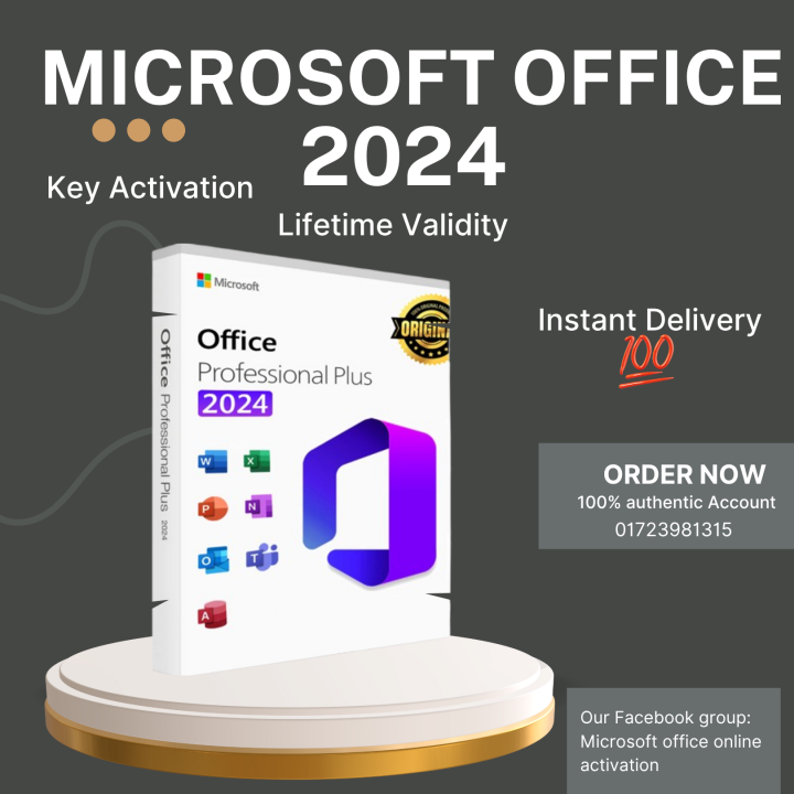 Microsoft Office 2024 1 Account Lifetime Validity 100% Genuine | Daraz ...