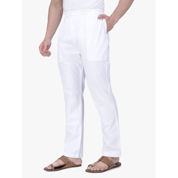 Stylish%20White%20Color%20Cotton%20Pant%20Pajama%20For%20Men%20-%20Image%202
