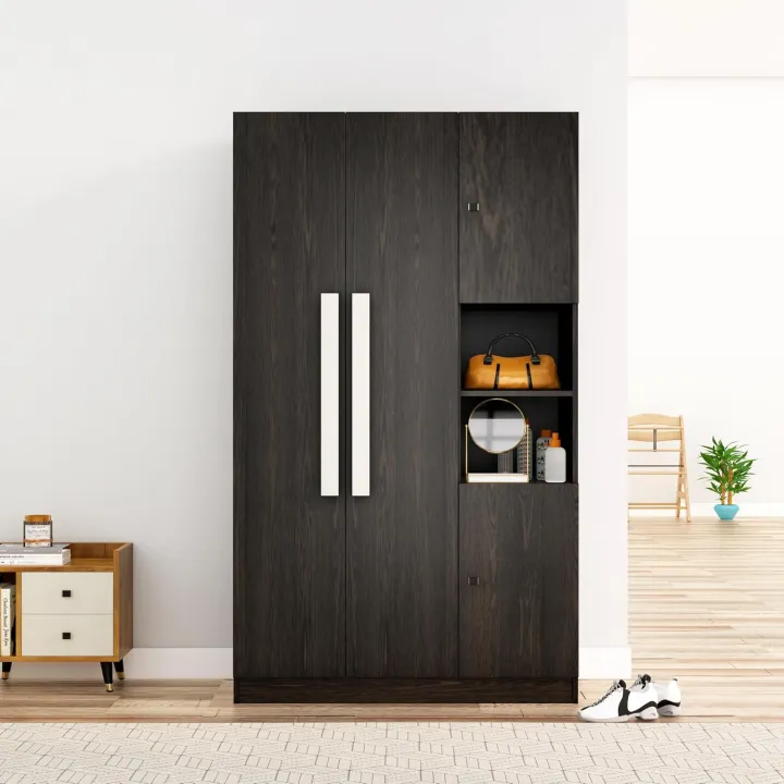 Modern%20Home%20Bniture%20Wooden%20Almirah%20for%20Clothes,%20Wooden%20Handel%20Door%20Wardrobe,%204%20Door%20Almirah%20with%20Hanging%20Space%20&%20Storage%20Shelf%205%20Year%20Warranty%20(Giant%20Wood%20&%20Slate%20Black72/48)%20-%20Image%206