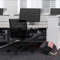 Cable Grip Floor Cable Cover Cords Cable Protector Cable Management Only for Commercial Office Carpet (Black,10 Feet). 