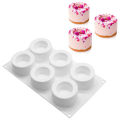 6 Compartments Silicone Pudding Cup Cake Mold French Dessert Mousse Cake Mold Dounp. 