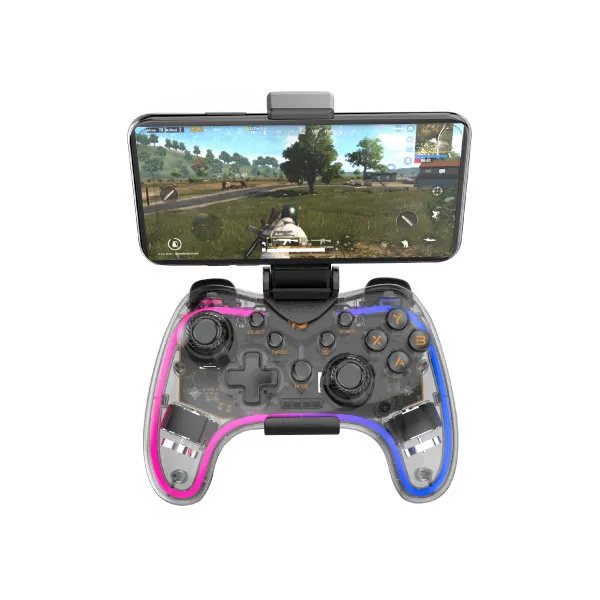 Havit G180BT Transparent RGB Bluetooth Vibration Gamepad