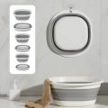 Folding Basins Portable Wash Basins Folding Laundry Tub Adult Baby Bath Basin Bathroom Kitchen Accessories S.