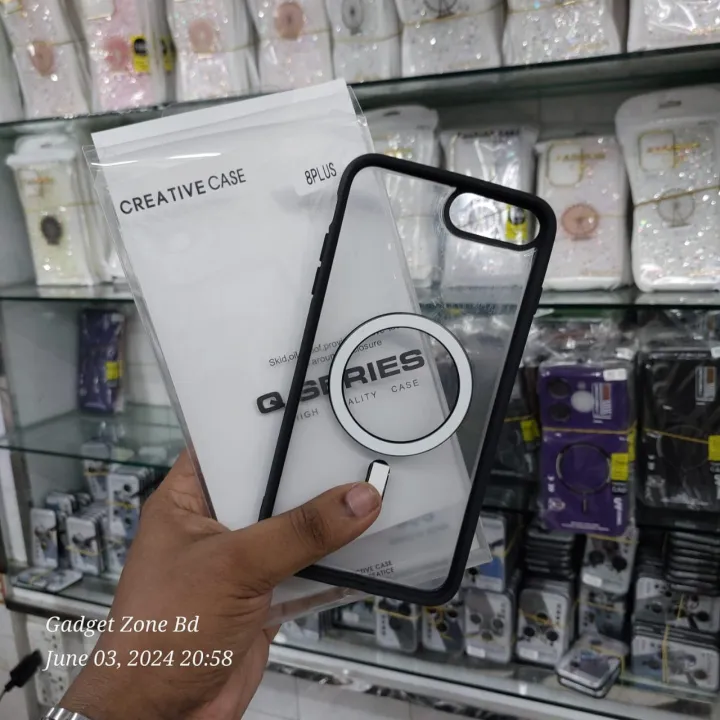 iPhone%208%20Plus%20MagSafe%20Clear%20Case%20Wireless%20Charging%20Shockproof%20Transparent%20Cover%20-%20Image%202