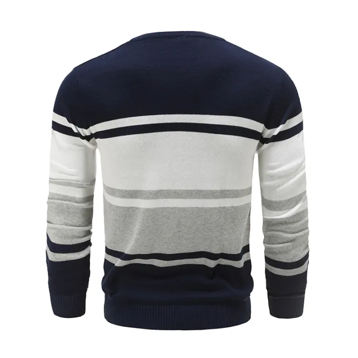 Autumn%20Cotton%20Pullover%20V-neck%20Men's%20Sweaters%20Fashion%20Solid%20Color%20High%20Quality%20Slim%20Sweaters%20Pullover%20Men%20Patchwork%20Knitwear-black%20-%20Image%206