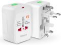 Multi Plugs Adapters Plug Converter US EU UK Universal Travel Adapter 2USB. 