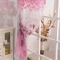 1PC Colorful Pink Tulip Sheer Curtains Voile Tulle For Living Room Bedroom Window Treatment Screening Drapes Home Decoration. 
