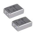 FJGEAR 2X USB 2.0 Auto Sharing Switch 2 Port HUB Adapter Switcher for 2 PC Printer USB Switch Devices Support Windows.