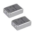FJGEAR 2X USB 2.0 Auto Sharing Switch 2 Port HUB Adapter Switcher for 2 PC Printer USB Switch Devices Support Windows. 