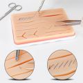Reusable Surgical Medical Practice Traumatic Simulation Wounds Training Teaching Model Suture Kit Pad Silicone Fake Skin Suture. 