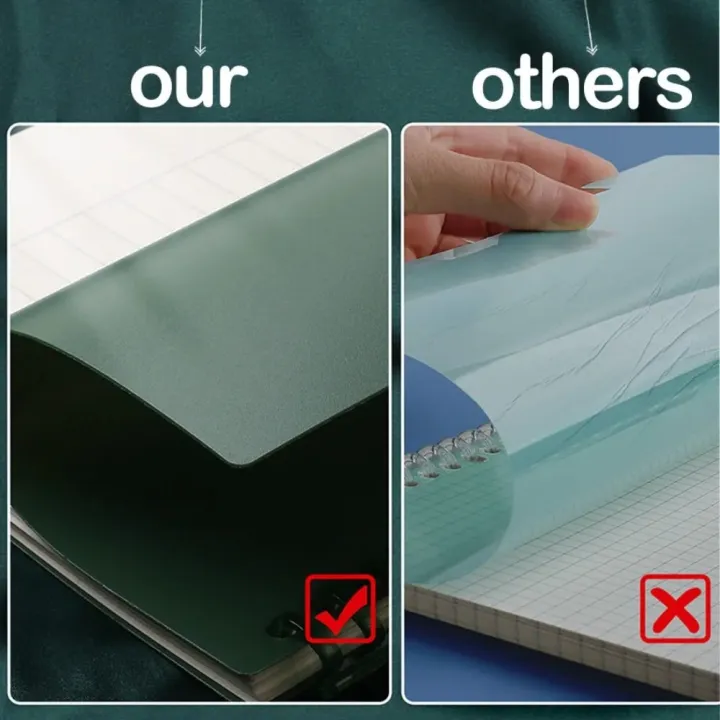 4Pcs%20New%20PP%20Loose-leaf%20Book%20Cover%20Colorful%20A4%20A5%20B5%20DIY%20Loose%20Leaf%20Notebook%20Binder%20Spiral%20Ring%20Transparent%20Office%20School%20Supplies%20-%20Image%207