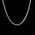 925 Sterling Silver Necklace 16/18/20/22/24 inches fine 1.5MM Box chain For Women top quality Fashion Jewelry Christmas Gifts. 