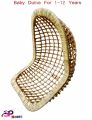 Cane Baby Hanging Chair Dolna - Rattan Handicrafted Swing For 2-12 years Kids, Borfi Dulna ( Cane And Craft )  ( Cane and Craft ). 