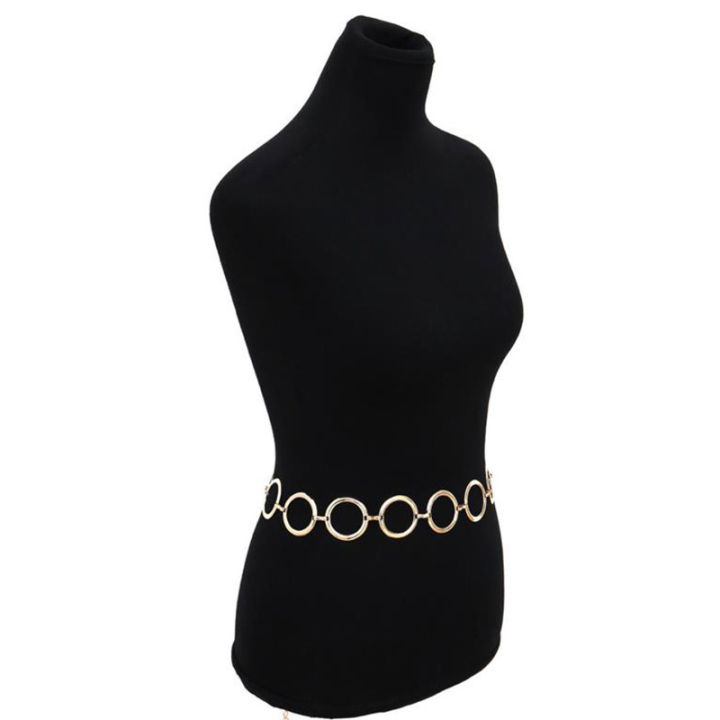 Fashion%20Womens%20Full%20Circle%20Metal%20Wide%20Chain%20Belt%20Waist%20Dress%20Adjusted%20Waistband%20MJD%20-%20Image%206