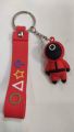 New products doll pendant 3D acrylic keychain accessories squid game keychain. 